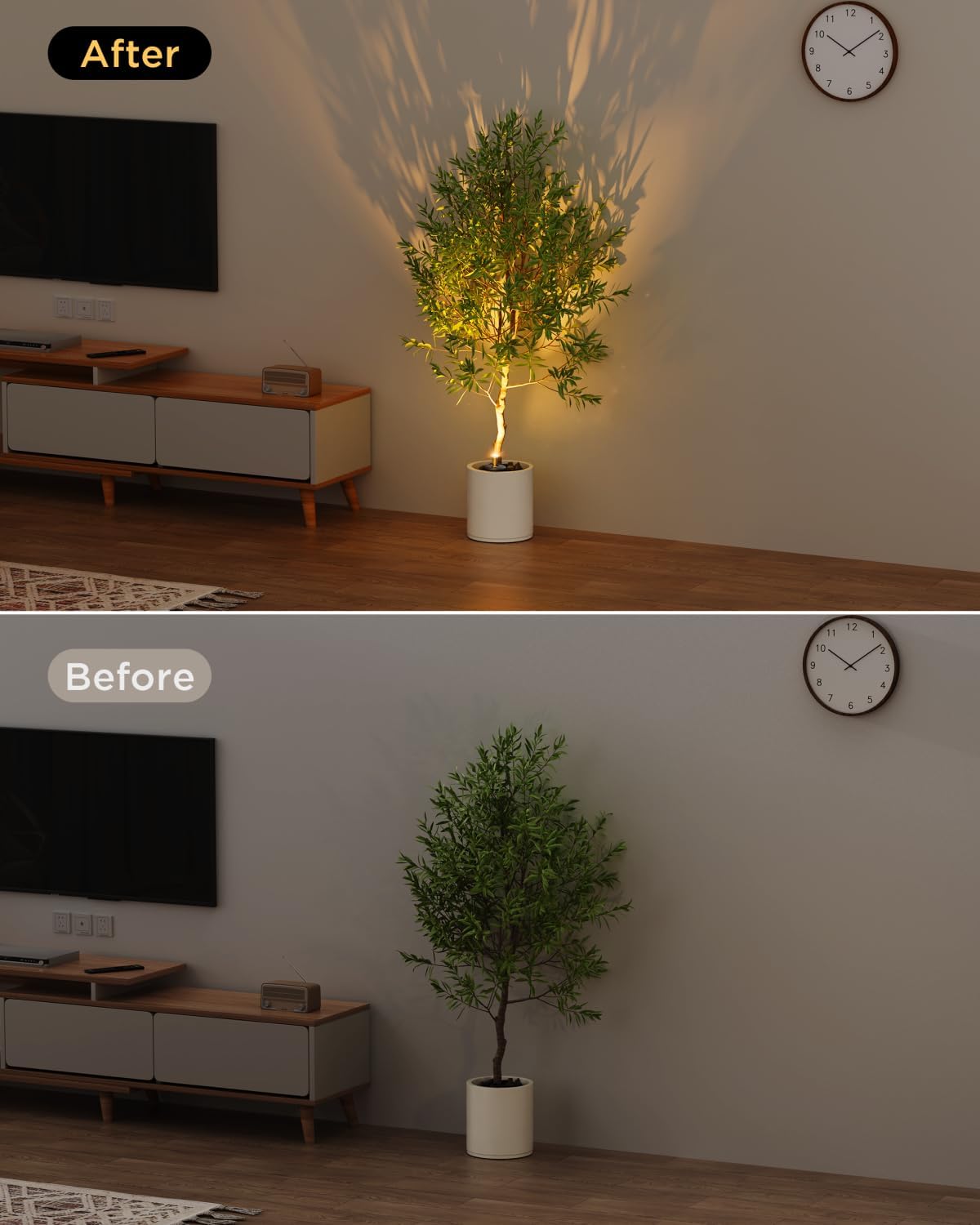 Focos LED para interiores: Luces LED inalámbricas recargables para interiores - Iluminación de acento para plantas, árboles, obras de arte, retratos y exhibición de imágenes
